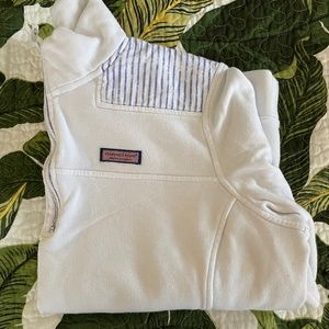 Vineyard Vines Seersucker Quarter Zip Shep Shirt